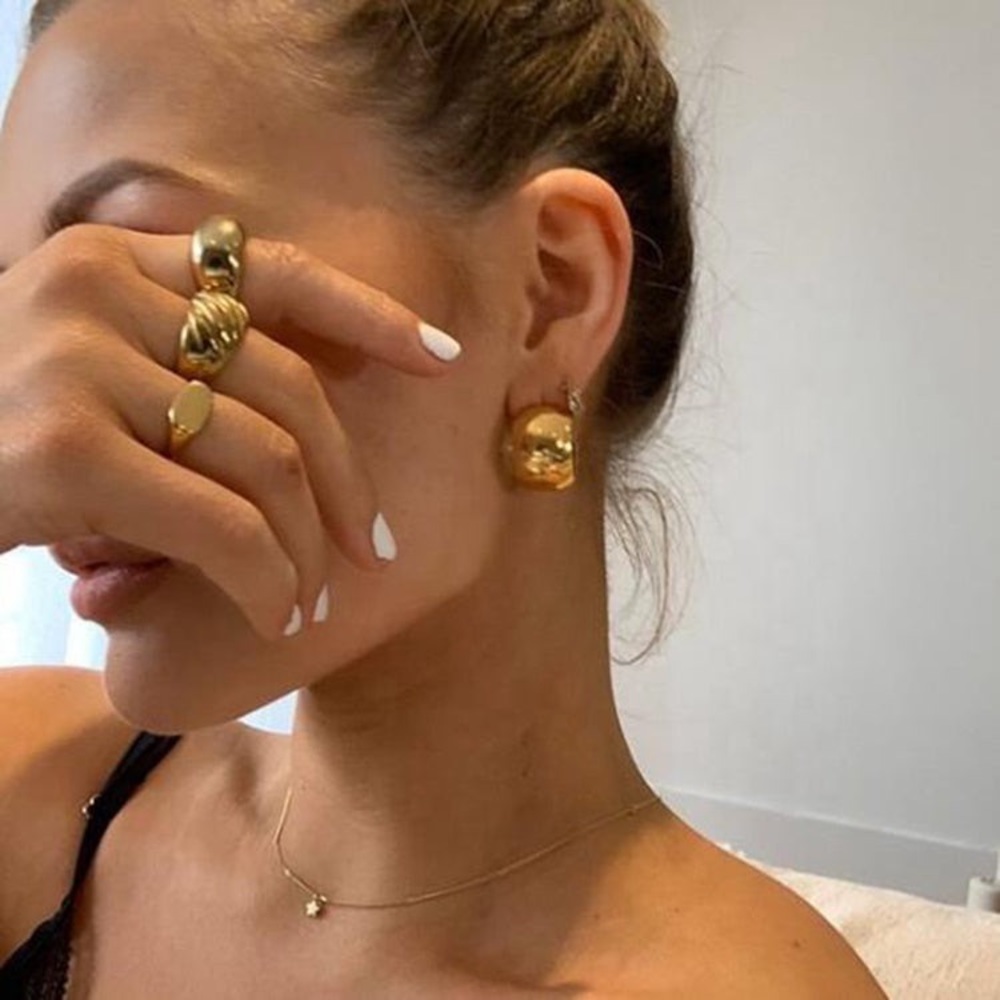 gold plated earrings bundle